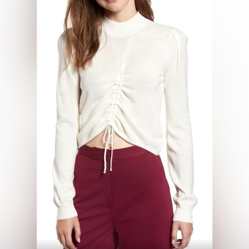 Chriselle Lim Madison Ruched Sweater